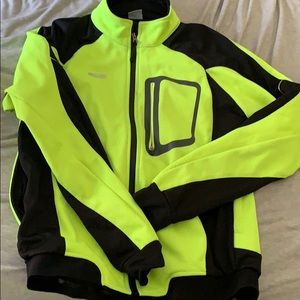 Mens neon running jacket